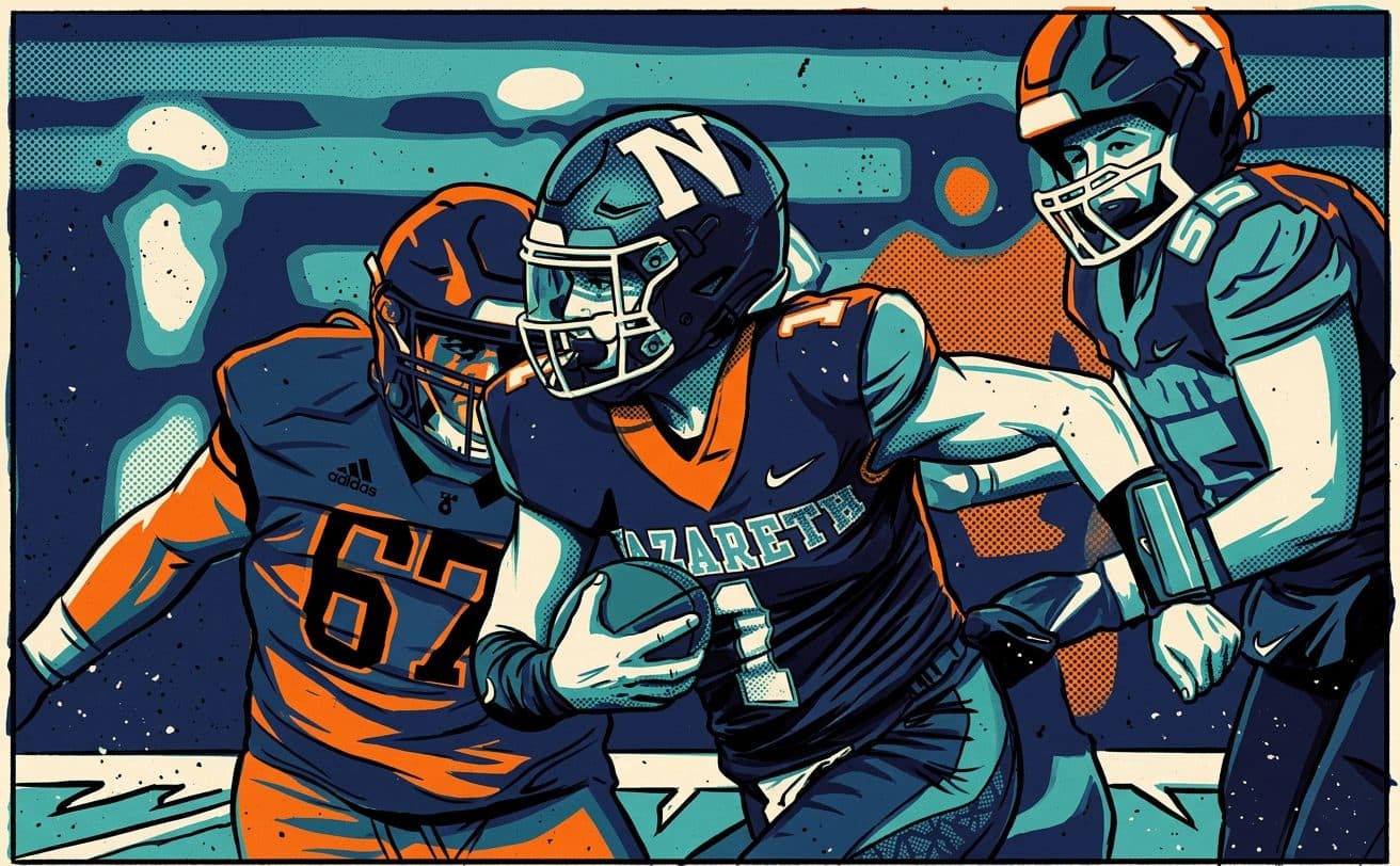 Football game action